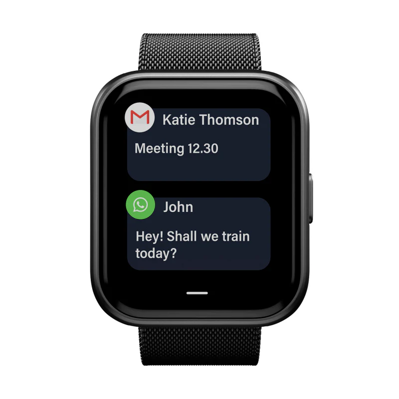 Black Stainless Steel Band for Health Smartwatch 3 - Image 3
