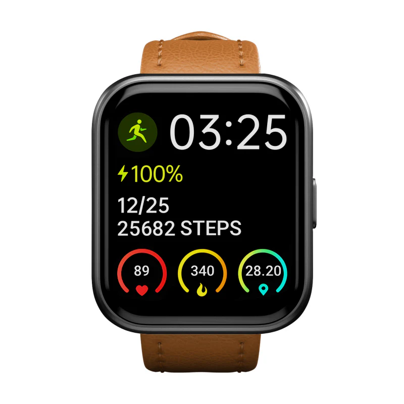 Brown Leather Band for Health Smartwatch 3 - Image 3