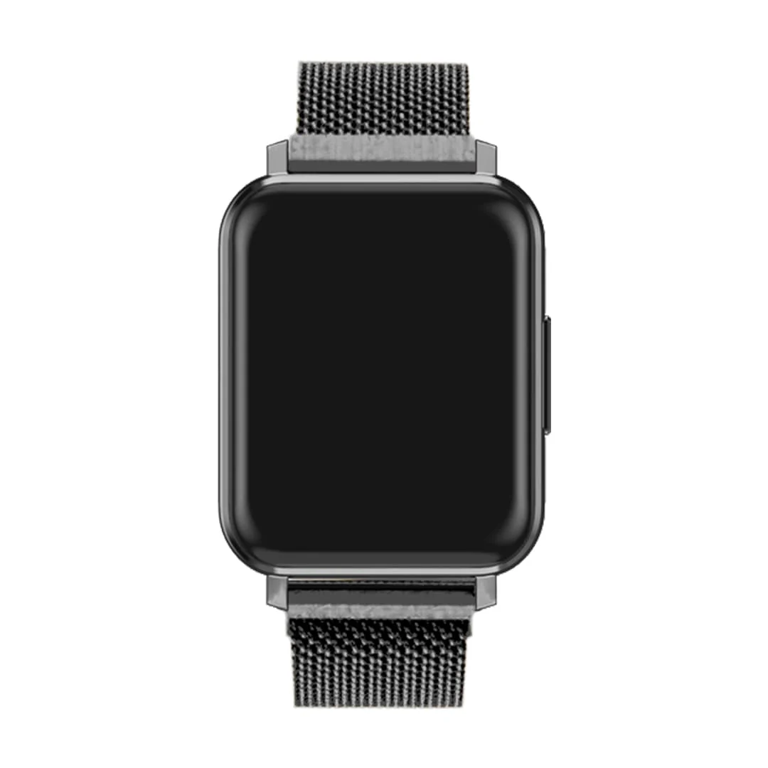 Black Stainless Steel Band for Health Smartwatch 2 - Image 3