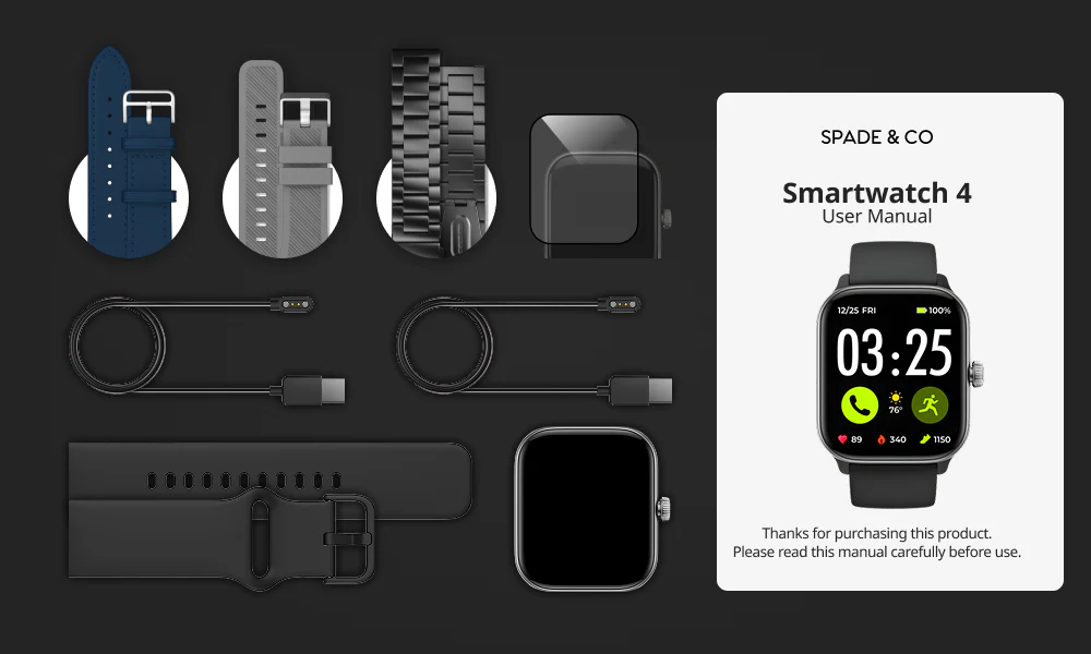 Health Smartwatch 4 Holiday Bundle - Image 24