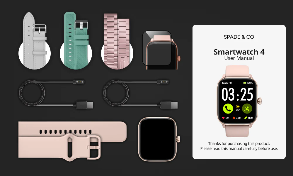 Health Smartwatch 4 Holiday Bundle - Image 25