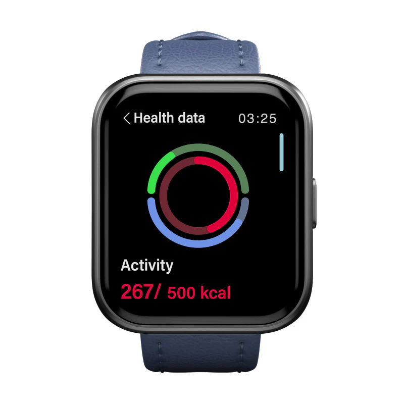 Indigo Leather Band for Health Smartwatch 3 - Image 3