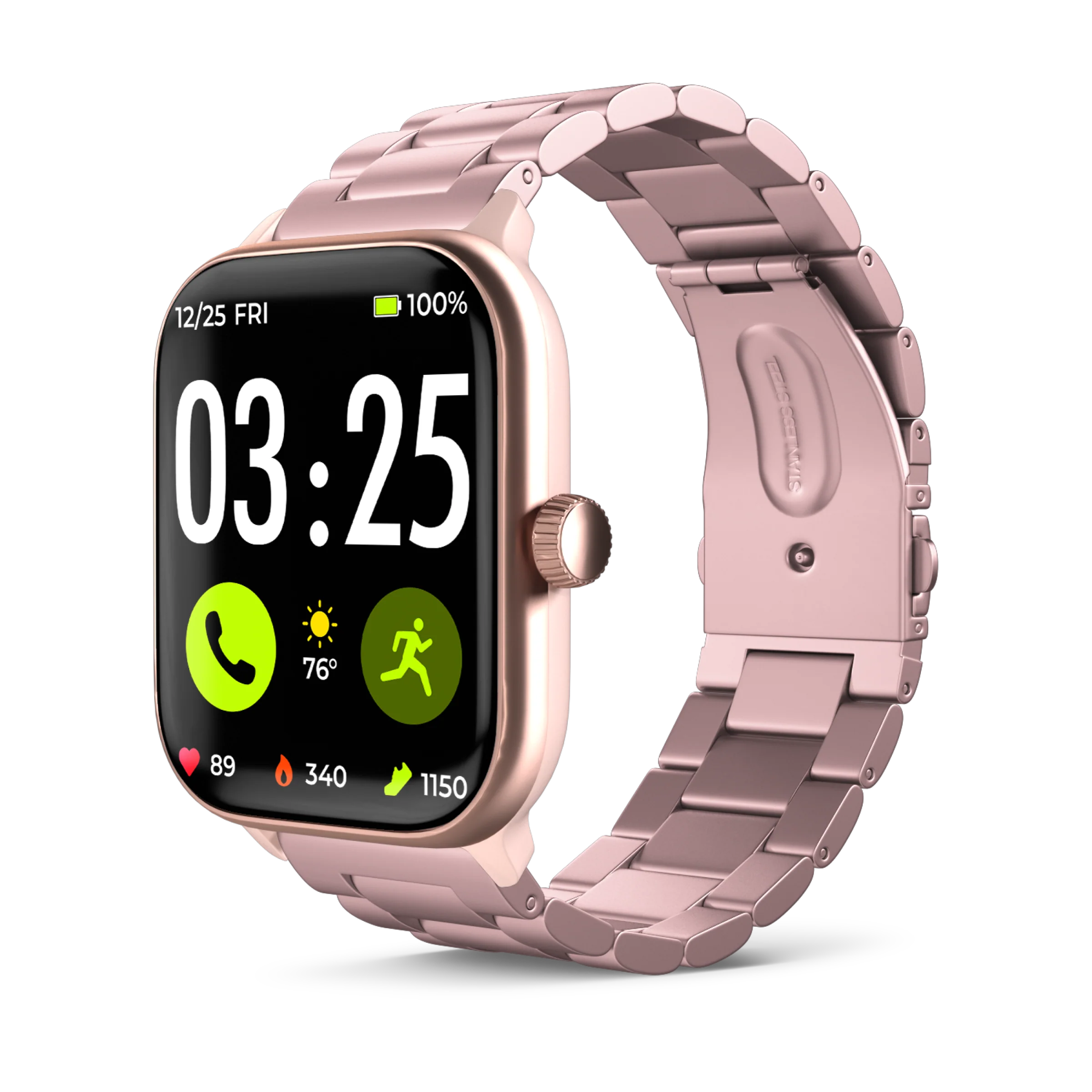 Stainless Steel Band for Health Smartwatch 4 - Image 11
