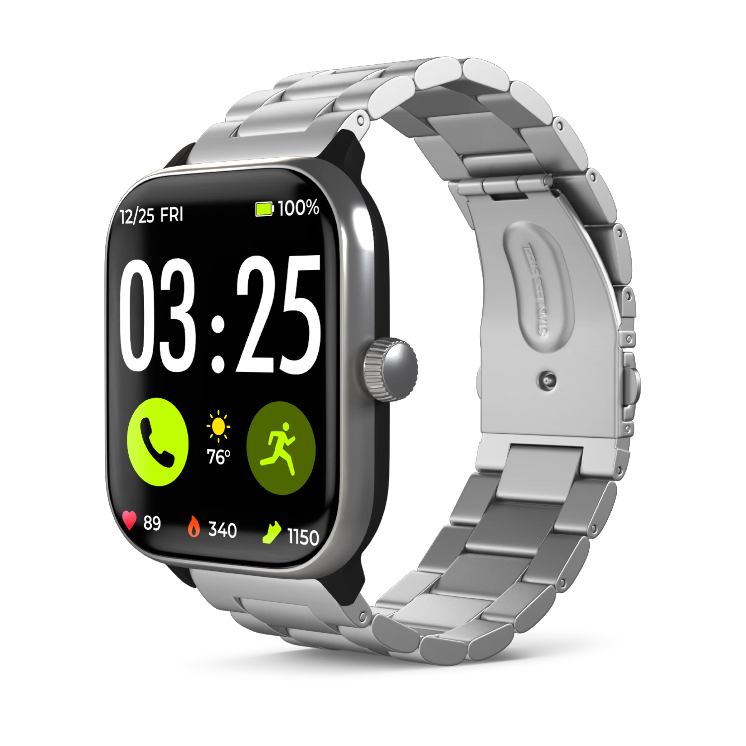 Stainless Steel Band for Health Smartwatch 4 - Image 20