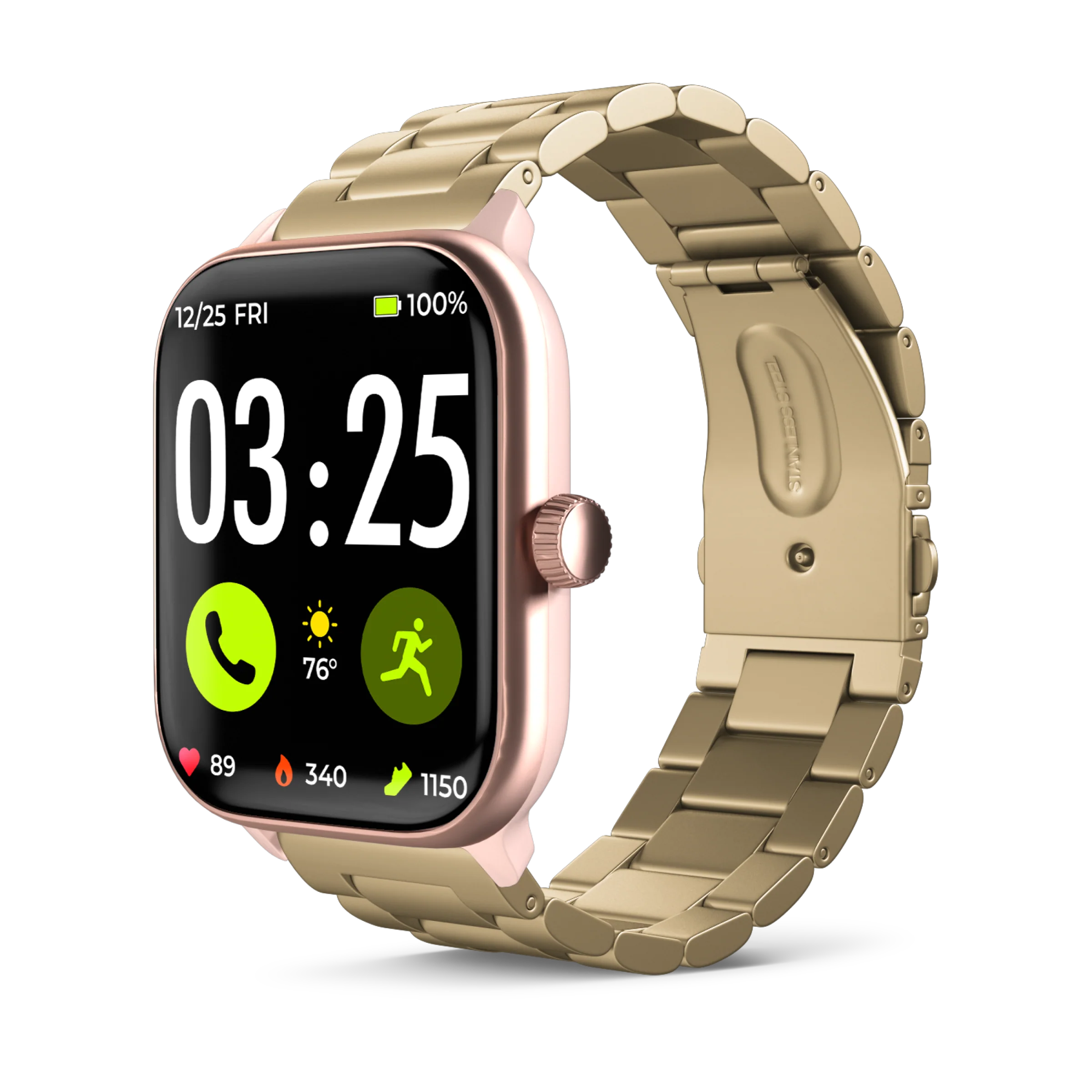 Stainless Steel Band for Health Smartwatch 4 - Image 29
