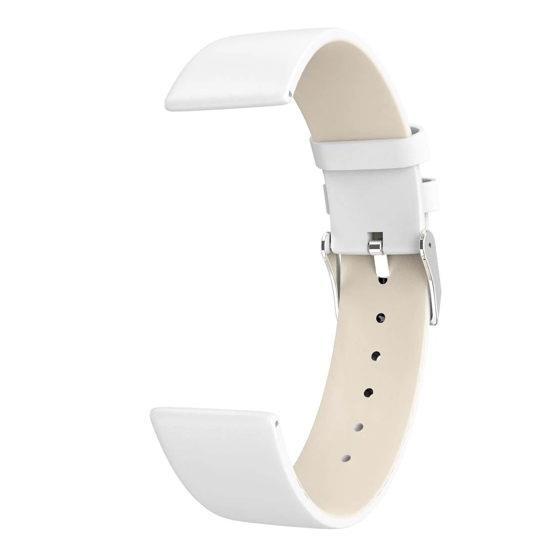 White Leather Band for Health Smartwatch 2 - Image 3